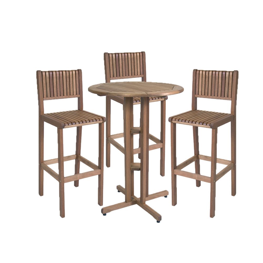 Foundry Select Zooey Square 3 - Person Outdoor Dining Set